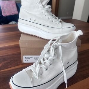 Steve Madden White High-Top Sneakers